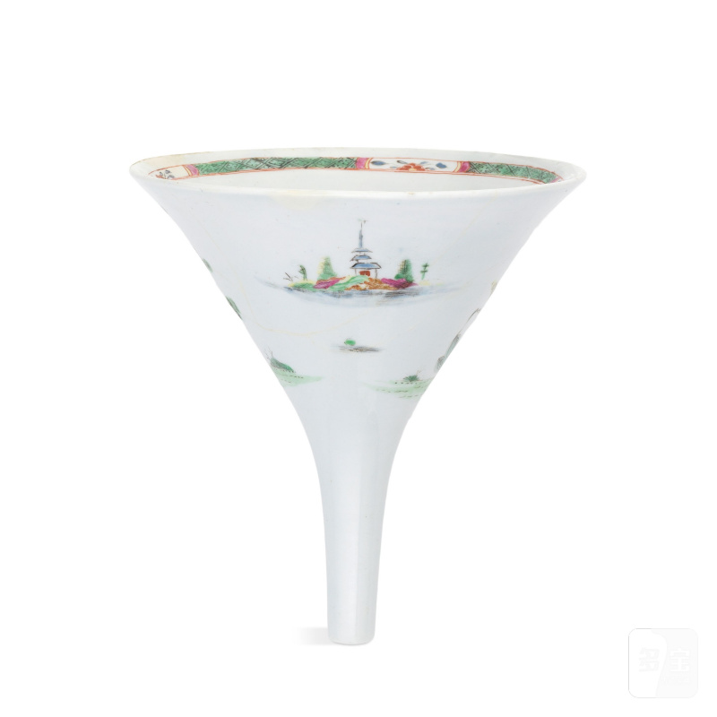 A rare Worcester wine funnel, circa 1754 - 图5